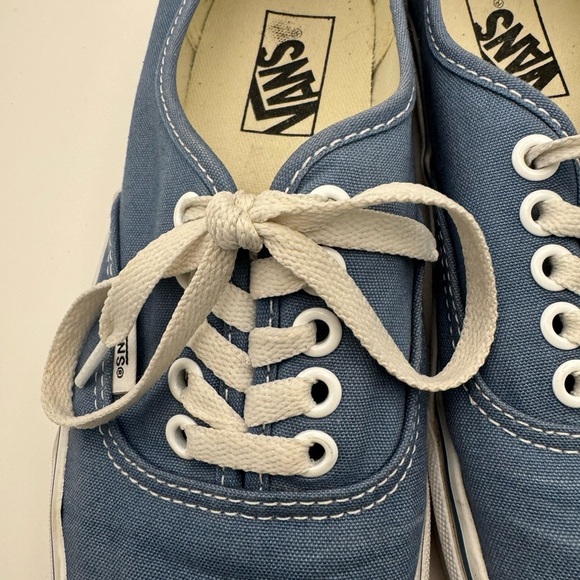 VANS Sneakers Men 6.5 Women 8 Blue Low Top Canvas Shoes Skater Lace Up - Picture 11 of 11